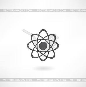Molecular diagram icon - vector clipart