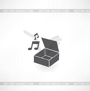 Music Box icon - vector clipart