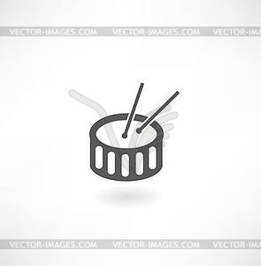 Drum icon - royalty-free vector clipart