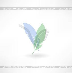 Plumage icon - vector clip art