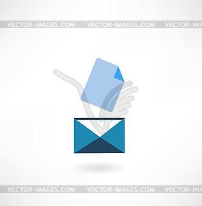 E-mail иконка - векторный клипарт Royalty-Free