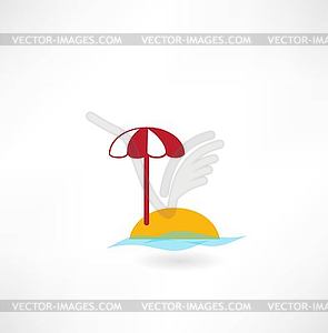 Parasol icon - vector image