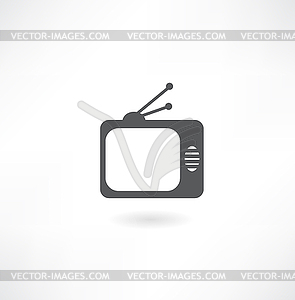 TV icon - vector clipart