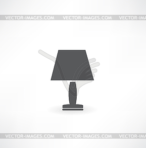 Table lamp icon - vector image
