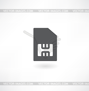 Sim card icon - vector image