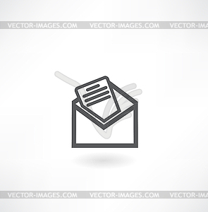 Envelope icon - vector image