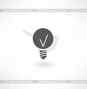 Lamp icon - vector clipart / vector image