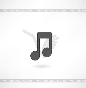 Music icon - vector image