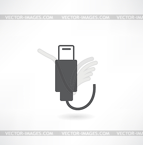 Usb flash drive icon - vector clipart