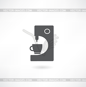 Coffee machine, coffee maker symbol - vector clipart