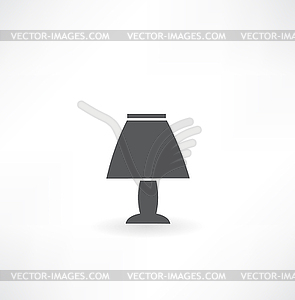 Table lamp icon - vector image