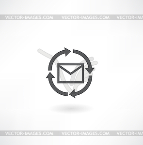 Electronic letter - vector clip art