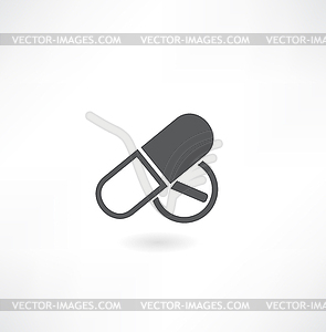 Pills icon - vector image