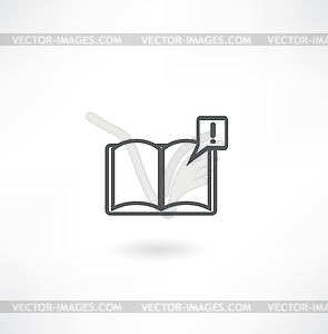 Books with symbol - vector clip art