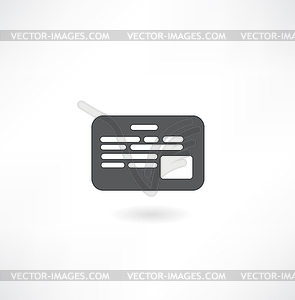 Credit cards icon design element - vector image