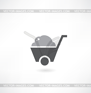 Wheelbarrow - vector image