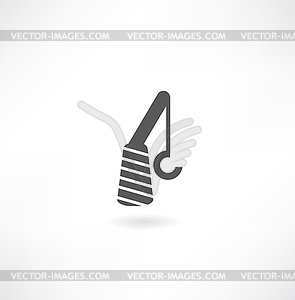 Крюк крана или символ шкив - изображение в векторном виде