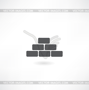 Brick wall background - vector clipart