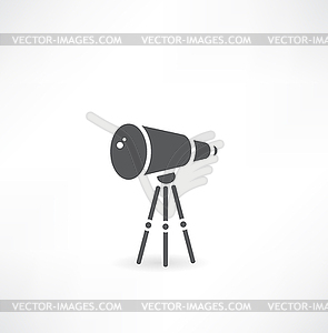 Telescope on support over wite - vector EPS clipart