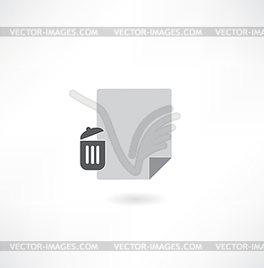 Dustbin icon - vector clipart