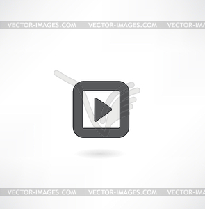 Play button icon - vector clipart