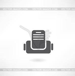 Printer icon - vector image