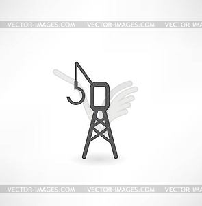 Crane icon - vector clip art