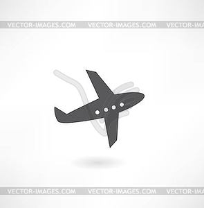 Самолет Иконка - изображение векторного клипарта