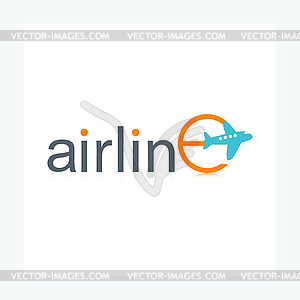 Travel World Plane icon - vector clipart / vector image