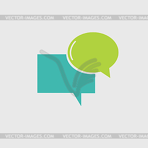 Speech bubble icon - vector clip art