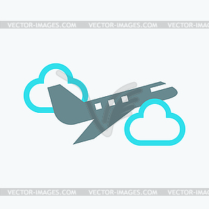 Plane icon - vector clipart / vector image