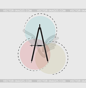 Compass icon.  - vector image