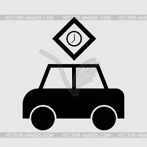 Passenger car icon - vector clip art