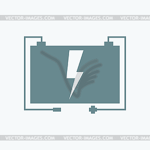 Battery icon - vector clip art