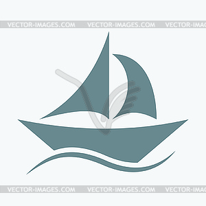 Boat icon - vector clipart