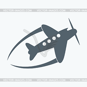 Airplane Icon - vector clipart