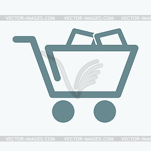 Shopping cart - vector clipart