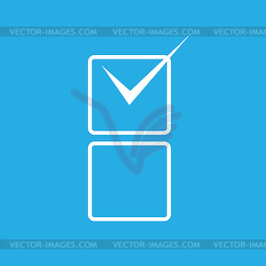 Checkbox icon - vector clip art