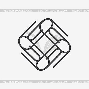 Paperclip icon - vector clipart