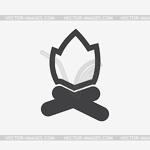 Fire icon - vector clipart