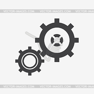 Gear icon - vector clipart / vector image