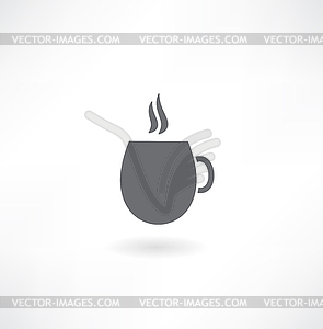 Cup (mug) of hot drink (coffee, tea etc) - vector clipart