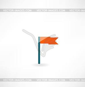 Flag icon - vector clip art
