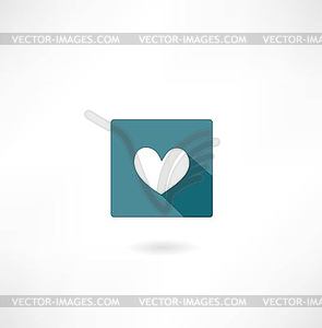 Heart icon - color vector clipart