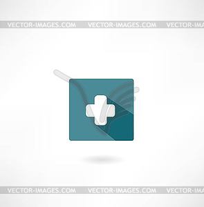 Cross icon - vector clip art