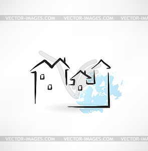 Home icon - vector image