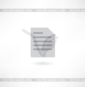 Document Icon - vector clip art
