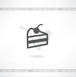 Cake icon - vector image