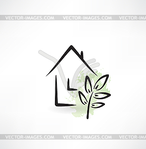 Eco icon - vector clipart