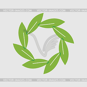 Icon leaf - vector clipart